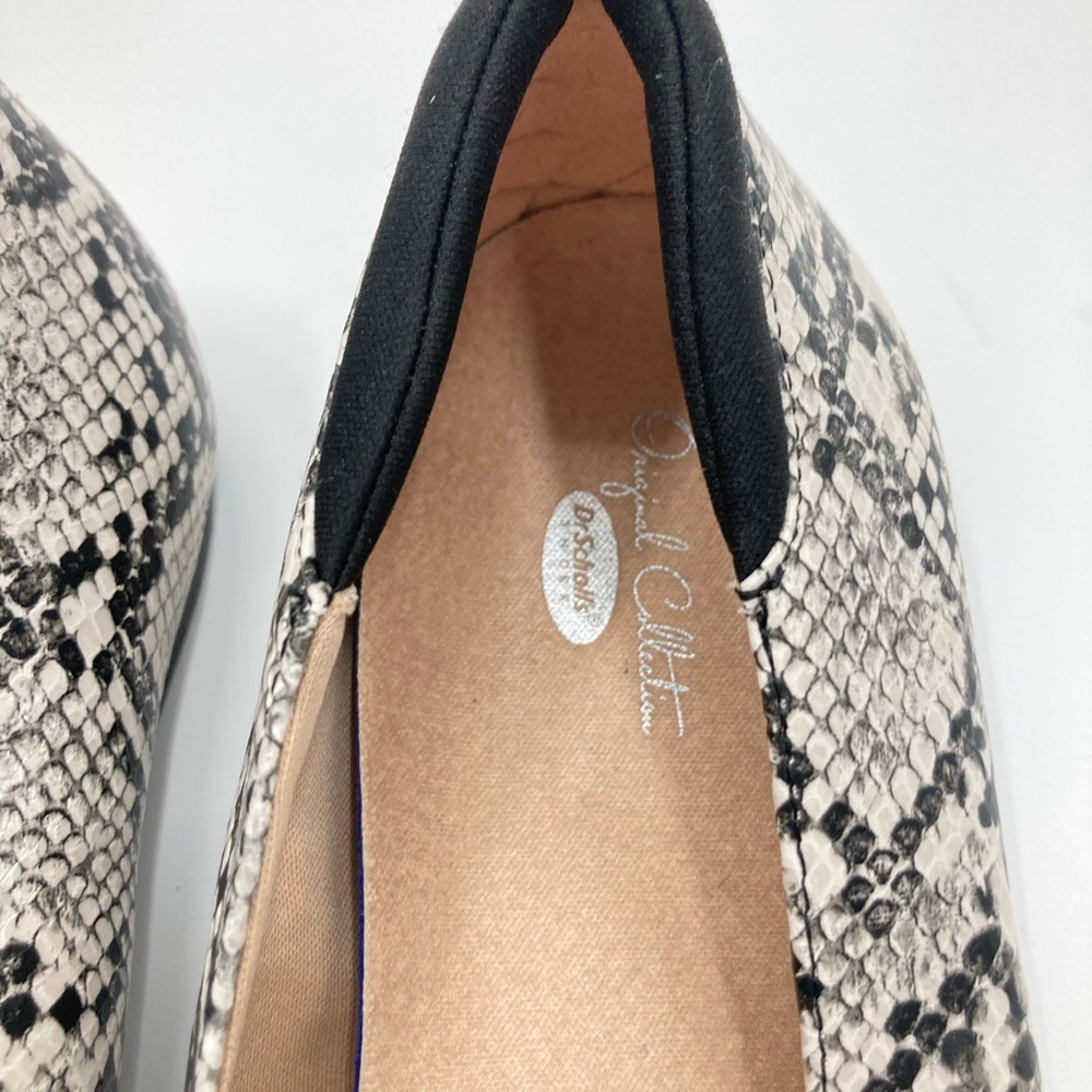 Dr. Scholl's Black and White Snake Print Loafers - Picture 6 of 11
